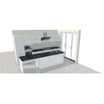 WIT GLANZEND ZWART TABLET   4 x 3 m 