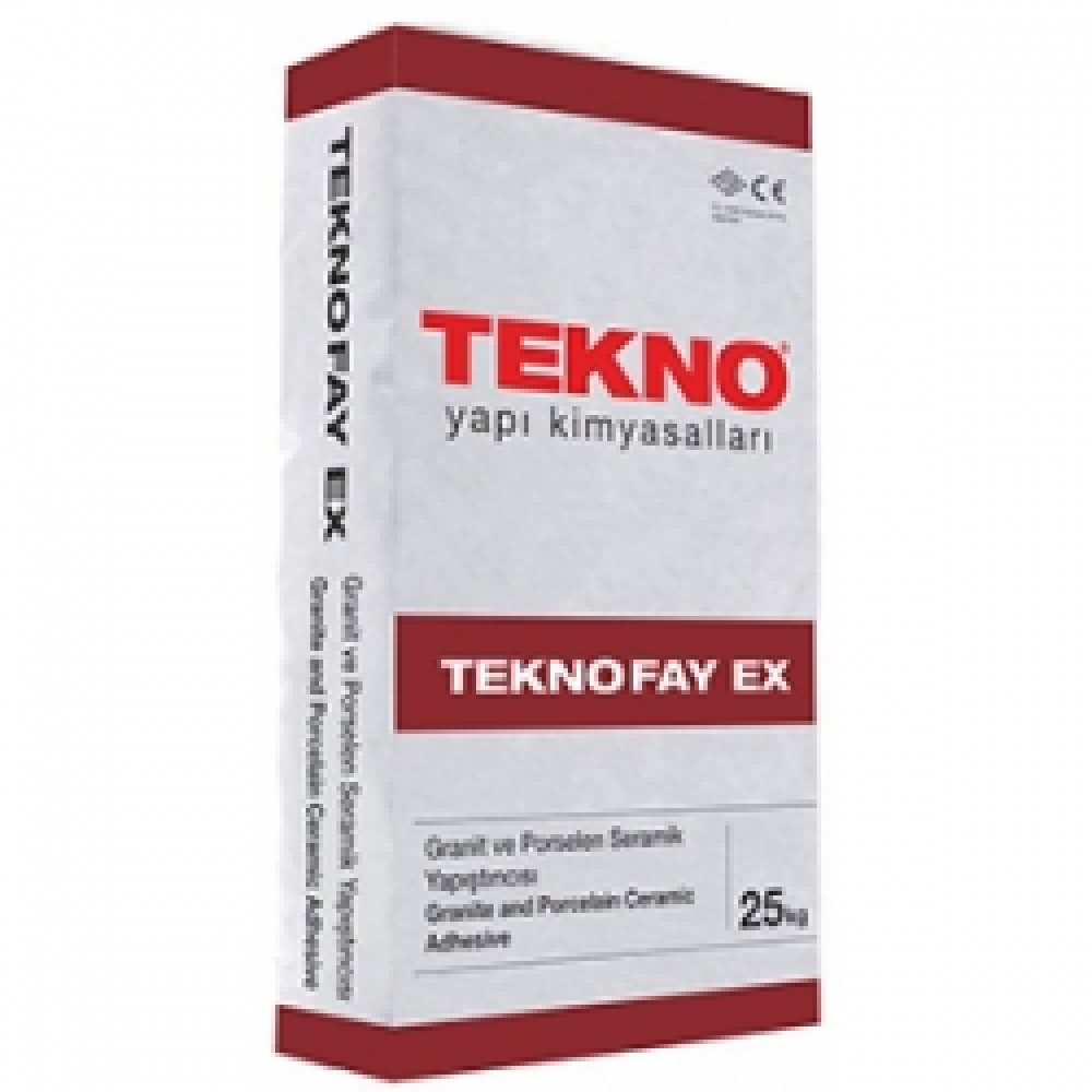 TEGELLIJM 25kg  WIT  TEKNOFAY EX SUPER HECHTEND TEGELLIJM 25kg vloer & wand C2TE 