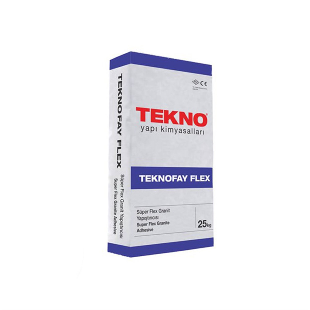 TEGELLIJM FLEX C2TE S1 25KG GRIJS TEKNOFAY EX SUPER HECHTEND  vloer & wand