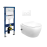 GEBERIT UP100 TOILETSET MET KOUD WATER BIDET WC