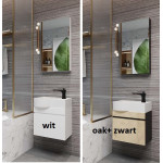 ADEN 45cm Badkamermeubel – Elegant Design met Zachtsluitende Scharnieren